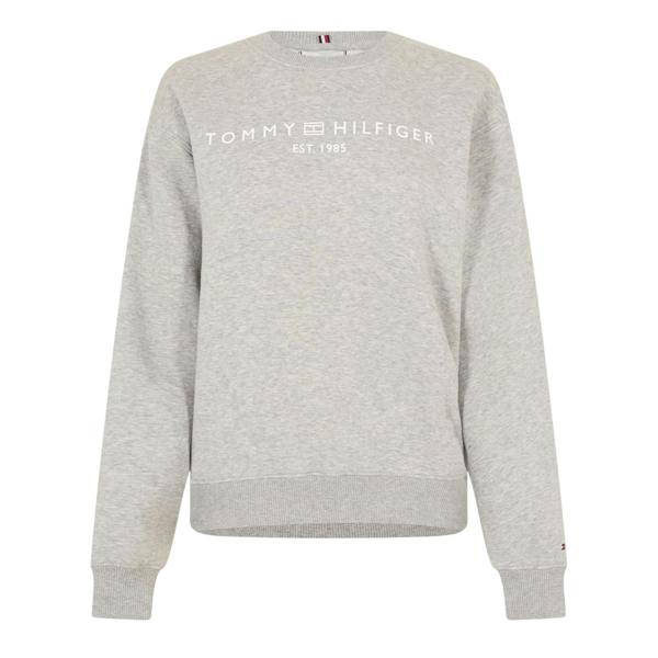Tommy Hilfiger Womens/Ladies Cotton Blend Regular Sweatshirt - Light Grey Heather - 