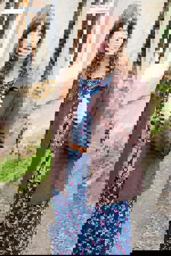 Sycamore Cotton Canvas Jacket Chocolate | Lily and Me Clothing