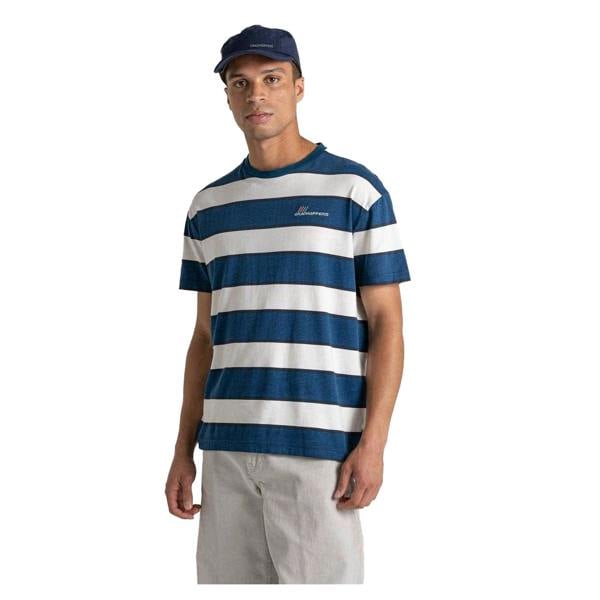 Craghoppers Mens Denali Striped T-Shirt - Poseidon Blue - 