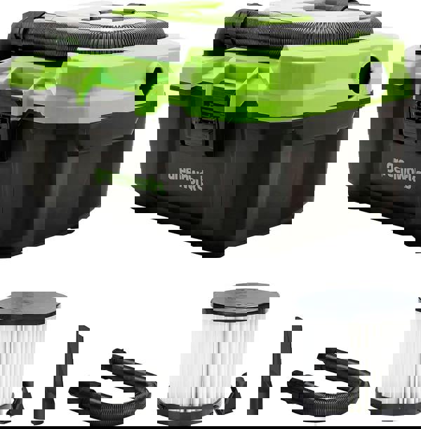 Greenworks 24V Cordless Wet/Dry Vacuum Cleaner Excludes Battery and Charger