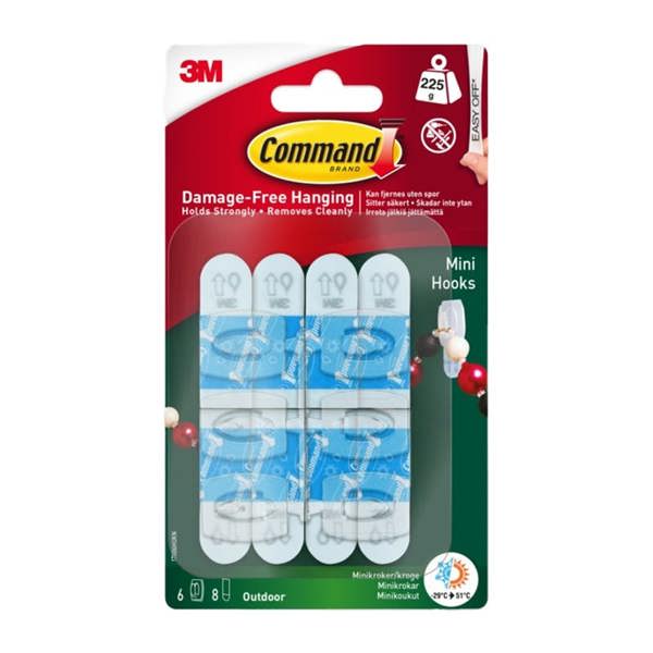 Command Mini Picture Hooks - White - 