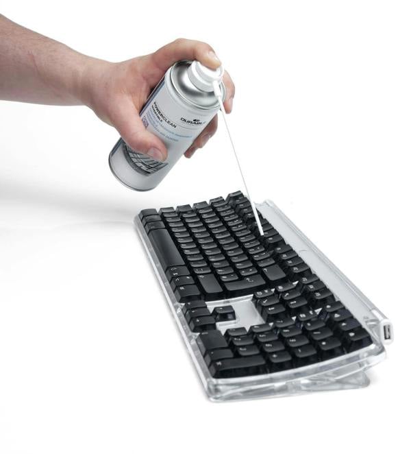 Durable POWERCLEAN Invertible Compressed Air Duster Keyboard PC Cleaner | 200ml