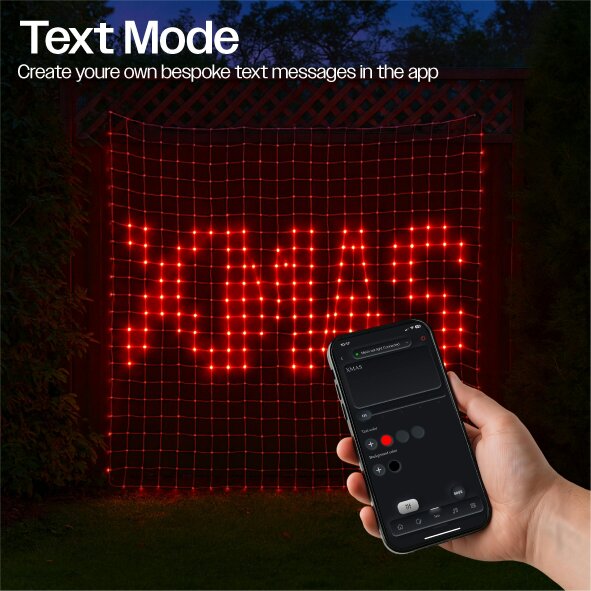 Scotts of Stow Xmas Haus RGB LED Mesh Net Light 18m x 18m 579 Led  Smart Pix App Controlled