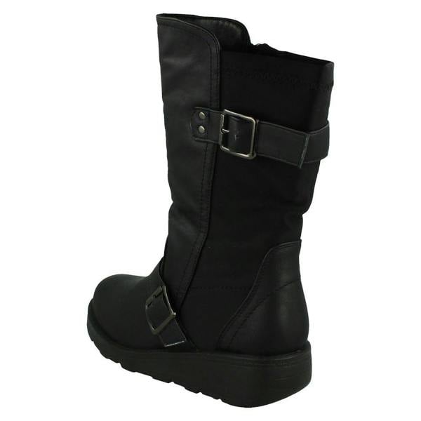 Spot On Ladies Spot On Extra Wide Ankle Boots F4475