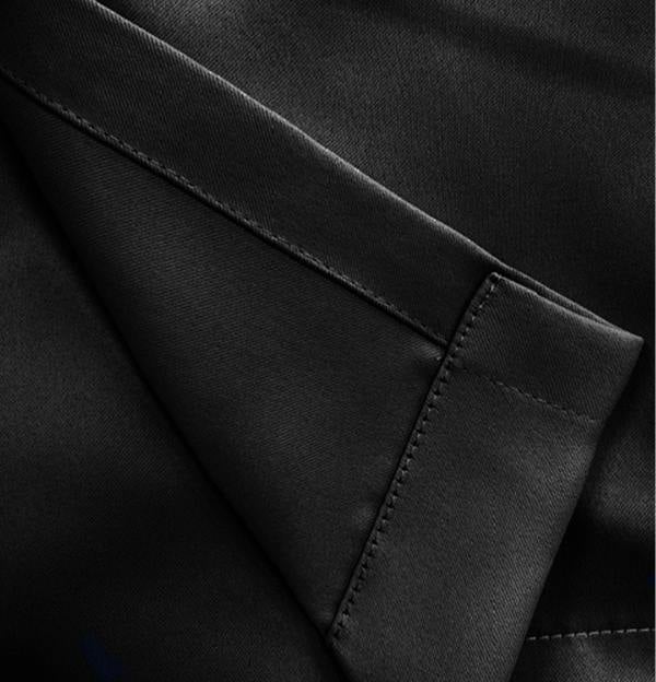 Enhanced Living Black Plain Supersoft Thermal Room Darkening Eyelet Curtain - Pair for Living Room & Bedrooms