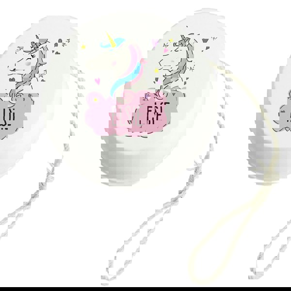 Personalised Memento Company Personalised Unicorn White Wooden Yoyo