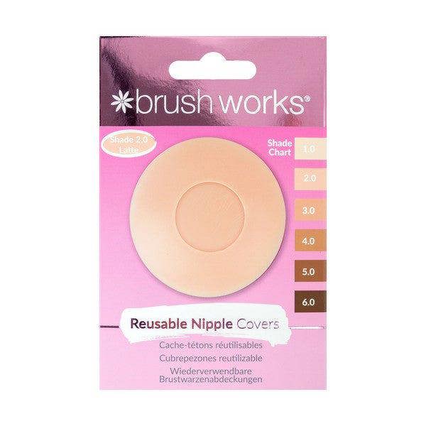 Brushworks Reusable Silicone Nipple Covers Shade 2.0 - Latte