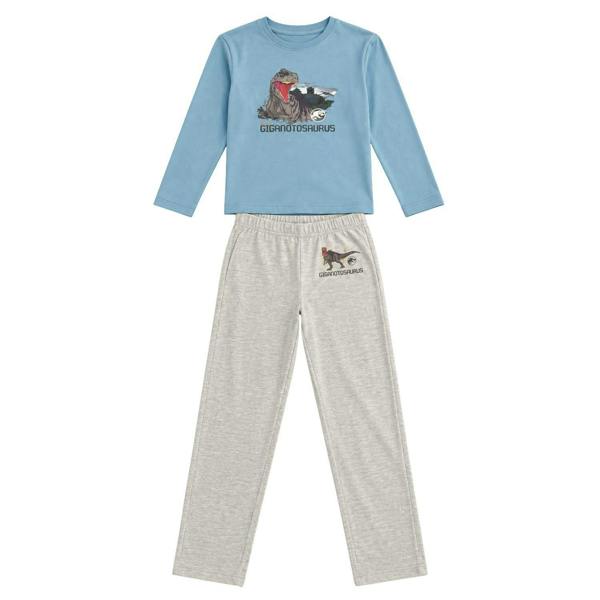 Onomato! Jurassic World Boys T-Rex Pyjama Set 100% Cotton 5-6 Years Blue
