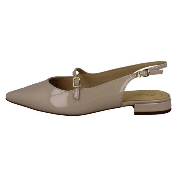 Clarks Ladies Clarks Buckle Fastening Slingback Shoes Sensa 15 Shine