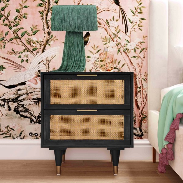 Furniture Edit Sierra Noir Nightstand Side End Table