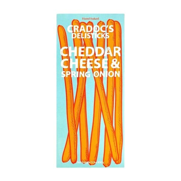 Cradoc's Cheddar Cheese & Spring Onion Delisticks (100g)