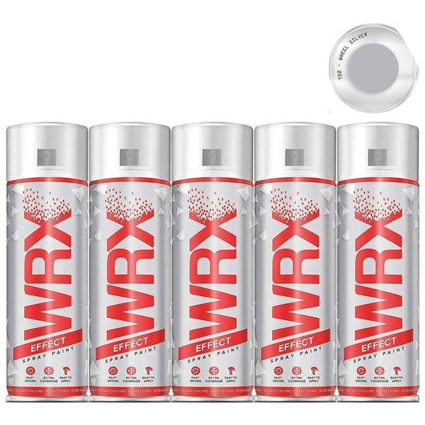 WRX 5X WRX Wheel Silver Spray Paint 400ml