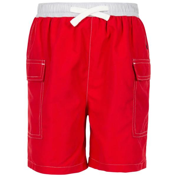 Trespass Childrens/Kids Depths Swim Shorts - Red