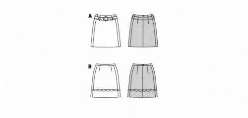 Burda Sewing Pattern 5868 Skirts For Women, 8-18 (34-44) - Intermediate