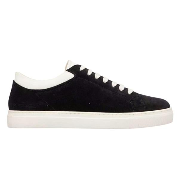 Emporio Armani EA7 Womens/Ladies Suede Trainers - Blue/White - 
