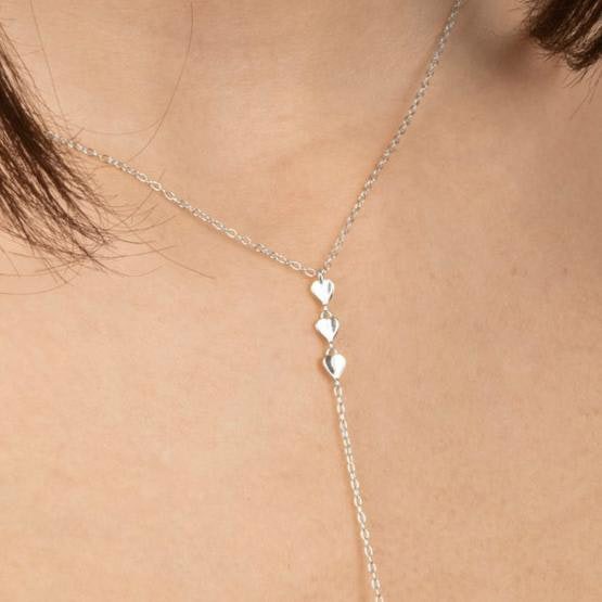 Gold Trip Little Hearts Lariat Necklace