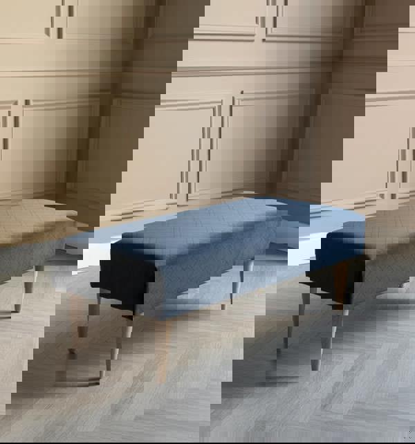 ISTOOLS Premium Stitched Lid Ottoman Bench – Multi-Functional Coffee Table & Seating