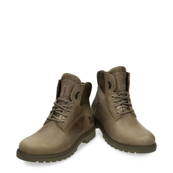 Panama Jack Amur GTX C32 - Men’s Khaki Waterproof Leather Ankle Boots