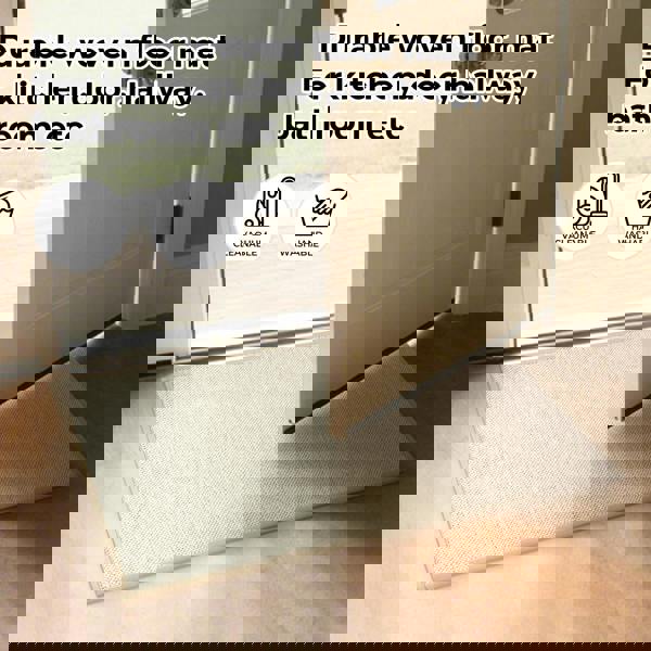 Marlow Heavy Duty Non-Slip Door Mat Entryway Bathroom Kitchen Floor Rug Washable