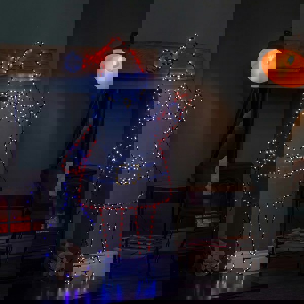 Samuel Alexander 1.18m x 88cm Light up FlexiBright Santa Decoration with 469 Twinkling Multi-Coloured LEDs