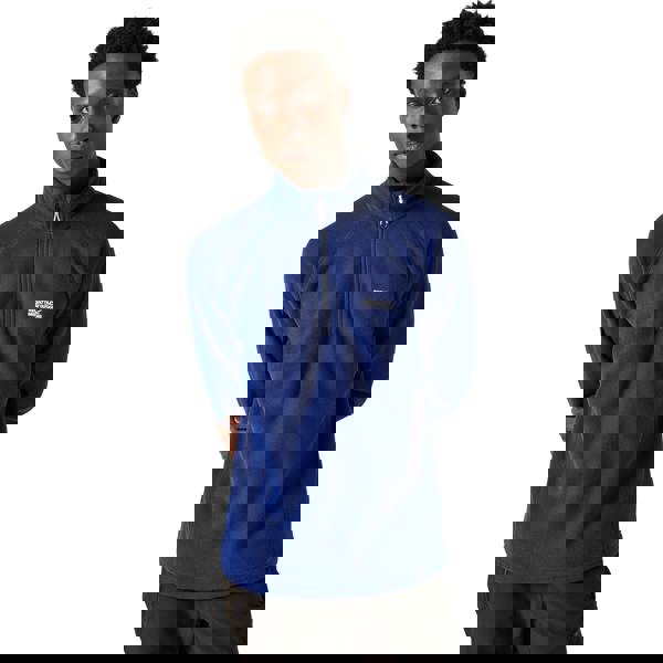 Regatta Great Outdoors Mens Kenger Half Zip Honeycomb Fleece - New Royal - 