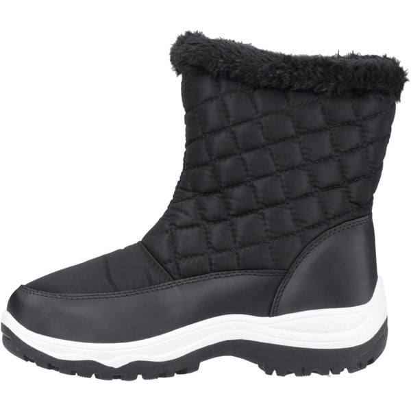 Cotswold Butterrow Textile Women's Black Winter Mid Calf Boots