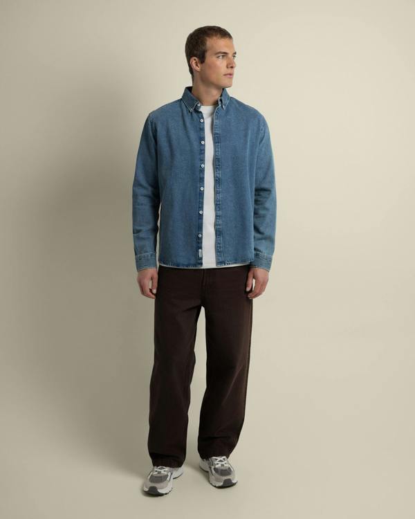 Larsson & Co Freddie - Denim Long Sleeve Shirt