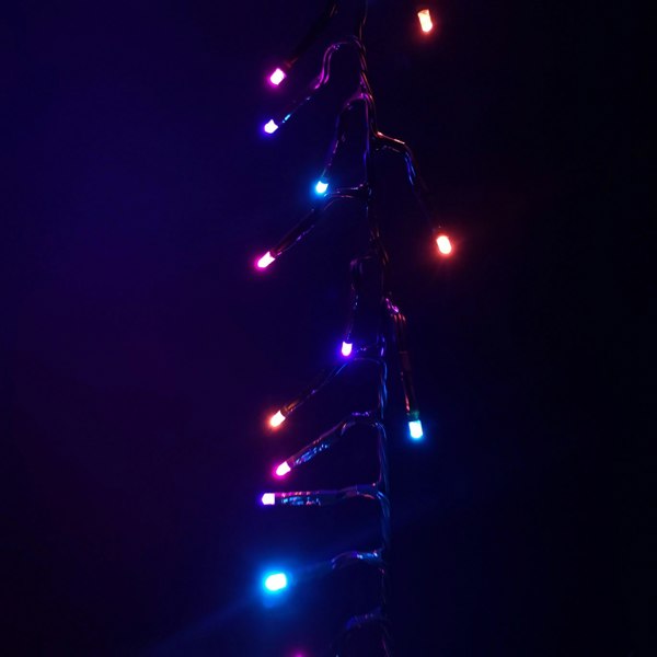 Samuel Alexander 480 LED 6.2m Premier Clusterbrights Indoor Outdoor Multifunction Mains Operated Christmas Cluster Lights with Timer in Rainbow