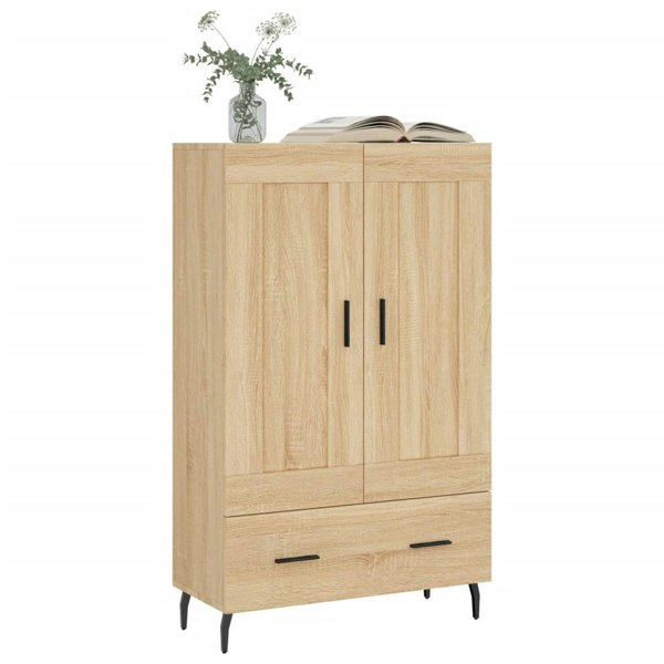 Berkfield Highboard Sonoma Oak 69.5x31x115 cm Engineered Wood
