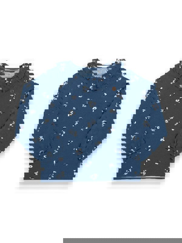 Kite Girls Organic Forage Floral Frill Top