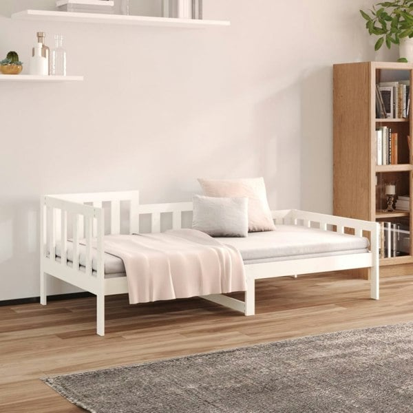 Berkfield Day Bed White 80x200 cm Solid Wood Pine