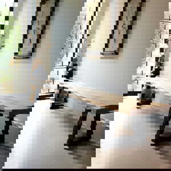 Chunky and Sophisticated Beech Seating Bench - TRL Handmade Furniture