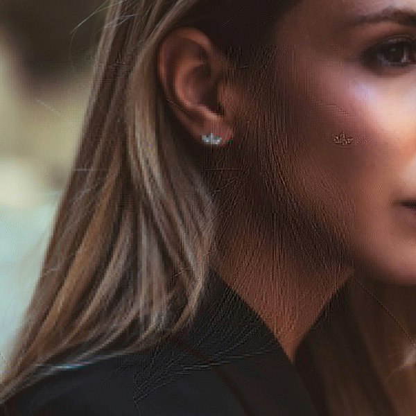 Spero London Fine Crown Earrings 14ct Solid Gold