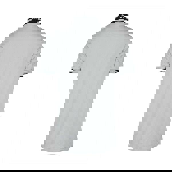 Hugo Mens Paule Striped Taped Polo Shirt - Grey - 