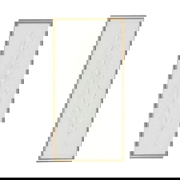 Hill Interiors Feather Framed Wall Art - Brown/White - 