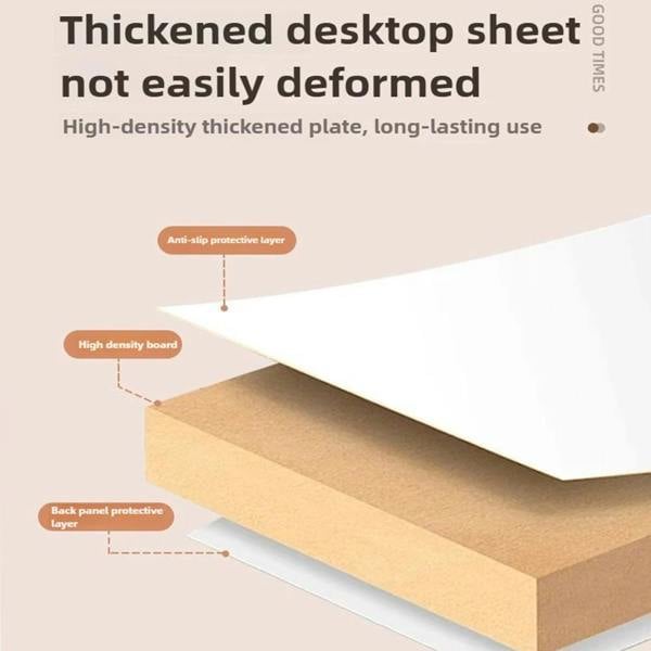 Havendro White 2-Tier Cloud Coffee Table Modern Living Room Desk with Storage Shelf