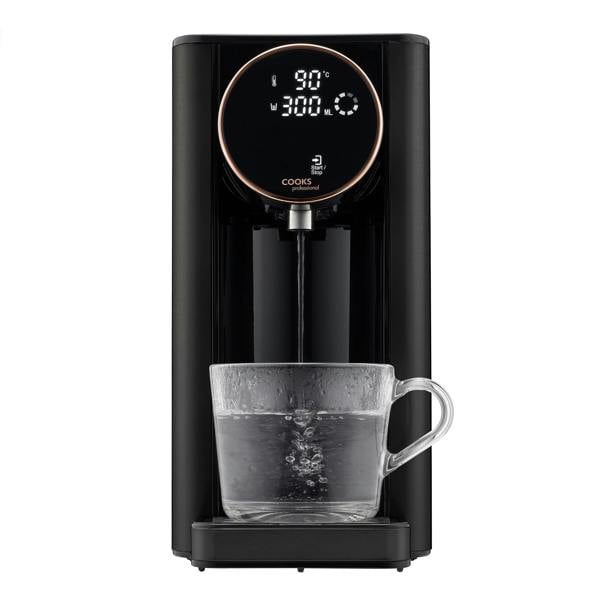 Cooks Professional 2.7L Digital Hot Water Dispenser | Black and Rose Gold