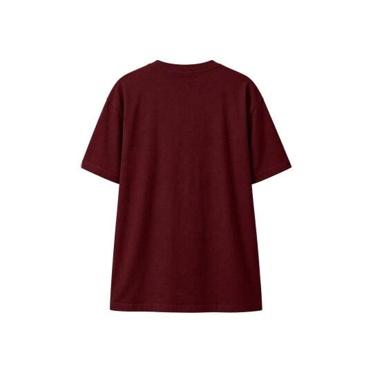 By Lanvin Printed Central Logo Burgundy T-Shirt