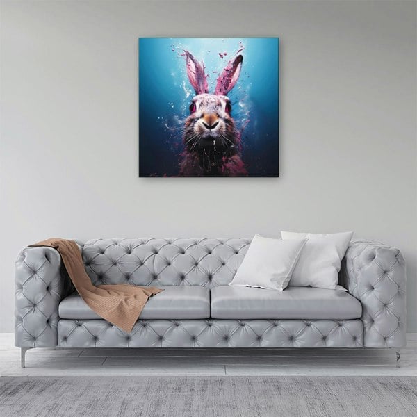 Warren Reed Rabbit Face Splashart Canvas