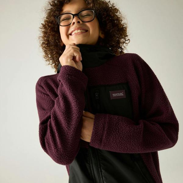 Regatta Childrens/Kids Munro Hybrid Jacket - Fig/Black - 