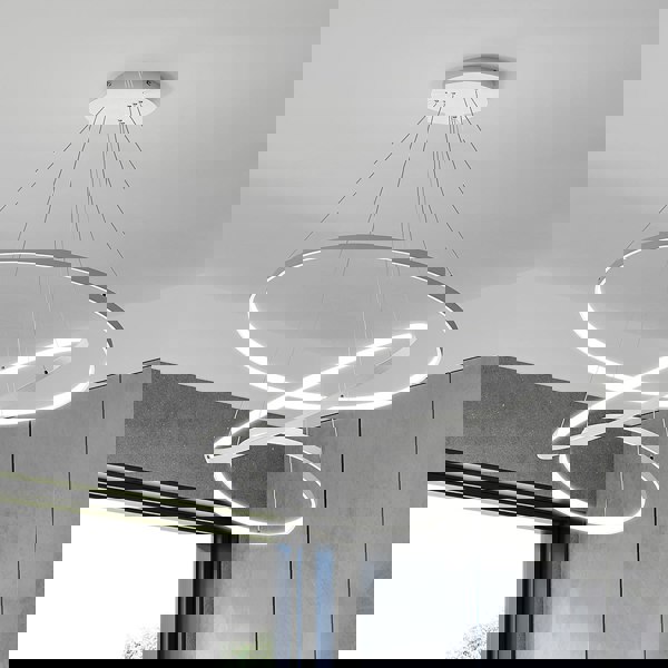 Modern LED Pendant with 3 Circle Rings - Dimmable Pendants Living and Home