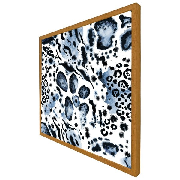 Benjamin Tate Design Blue leopard print (Picutre Frame)