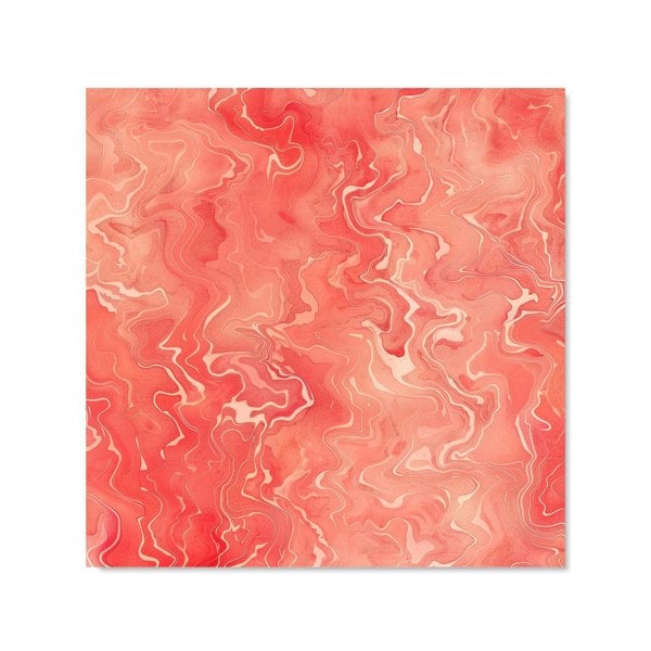 Warren Reed - Designer Salmon Pink Marble Effect Kitchen Splashback