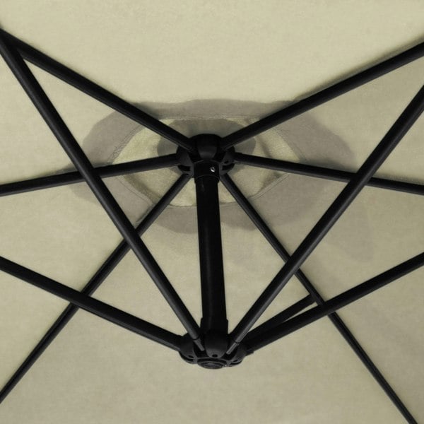 Monstershop Cream Cantilever Parasol & Square Base