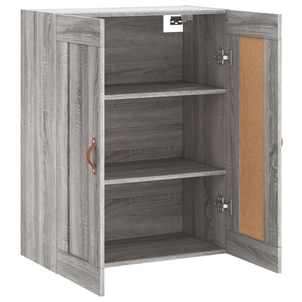 Berkfield Wall Mounted Cabinet Grey Sonoma 69.5x34x90 cm Engineered Wood