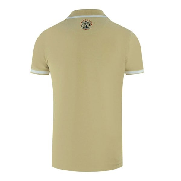 Aquascutum Embossed A Tipped Polo Shirt - Beige