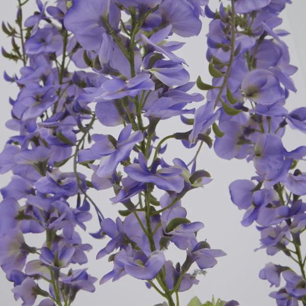 Wyld Haus Set of 3 Artificial Flowers Large Purple Wisteria Spray