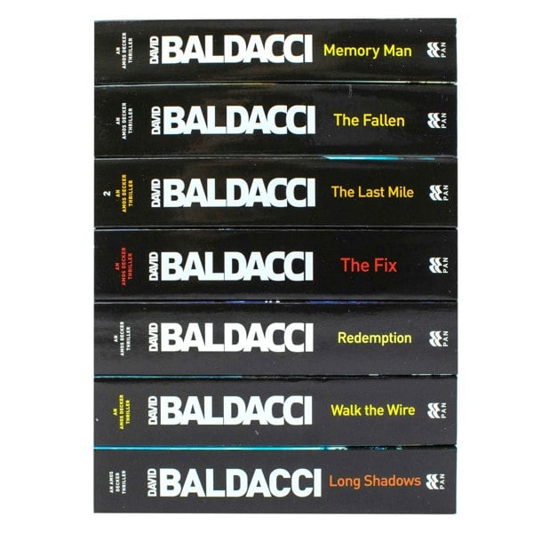 David Baldacci Amos Decker Series 7 Book Set Memory Man, The Last Mile, The Fix, The Fallen & More