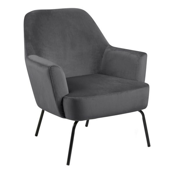 Furniture To Go Melissa Lounge Chair in Dark Grey
