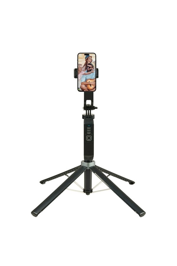 Living and Home Wireless Extendable Mobile Phone Selfie Stick Tripod with 2 Fill Lights